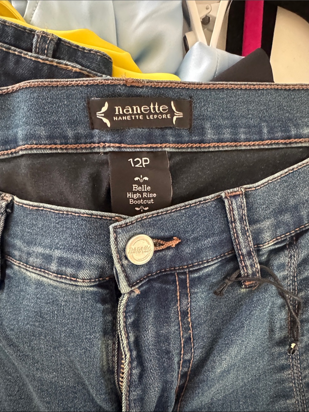 Nanette Lepore Blue Boot Cut Jeans - Picture 3 of 3